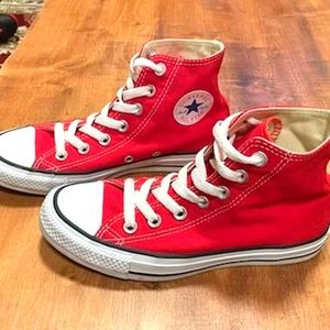 Red Converse Hightops